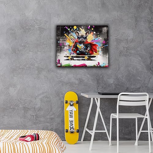 Miniatura 140 de ANRUOXI Graffiti - Lienzo decorativo para pared, diseño abstracto retro, pintura urbana moderna, póster de decoración de pared de zapatos para