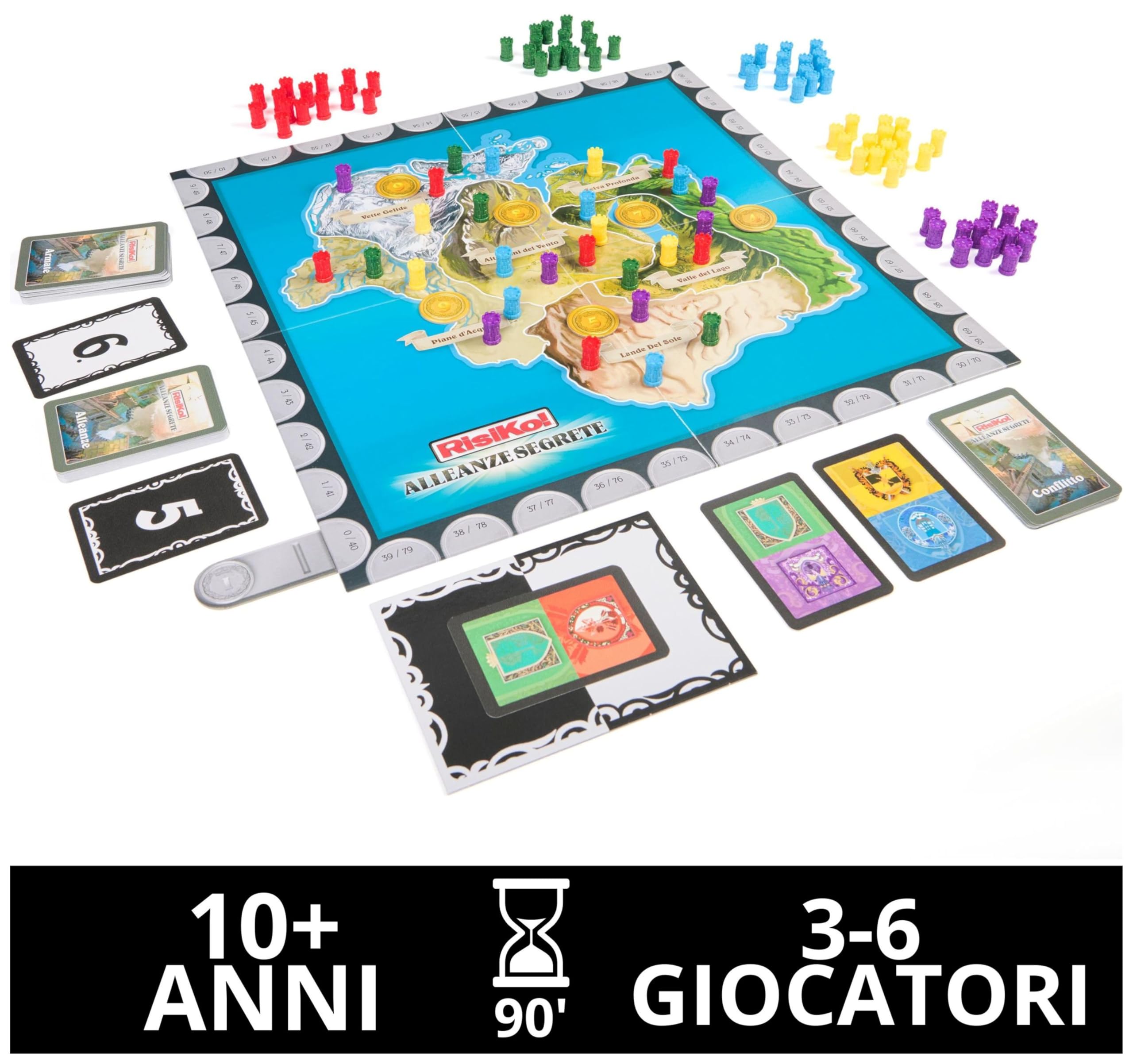 Risiko, RisiKo! Alleanze Segrete, Giochi da Tavola, 10+ Anni