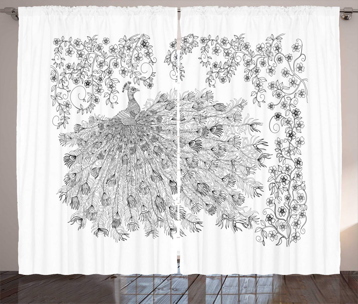 Sutuo Home Cortinas Bohemias De 63 Pulgadas Para Dormitorio, Sala De Estar, Cortinas Semiopacas De Lino