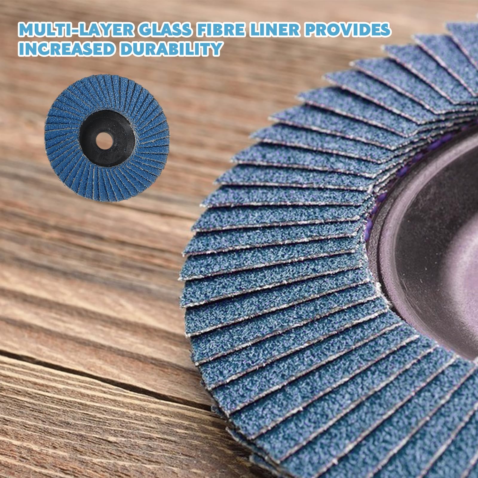 Set De 8 Disques à Lamelles Grain 40/60/80/120 - Ø 76 Mm - Pour Meuleuse - Déburrage, Ponçage, Polissage Métal/bois