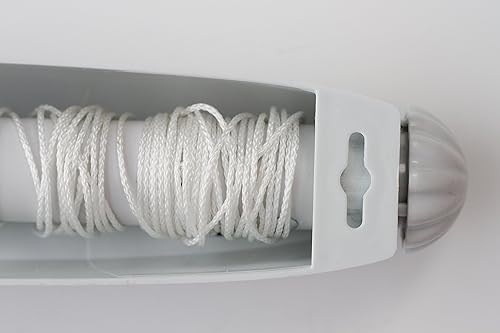 Miniatura 7 de Strata Tendedero retráctil de 5 líneas para interiores, añade 51 pies de espacio de secado, línea de ropa montada en la pared, línea de lavandería