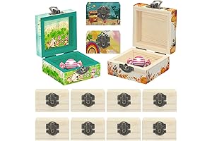 Kenning Small Wooden Boxes: Unfinished, Customizable Crafting Treasures