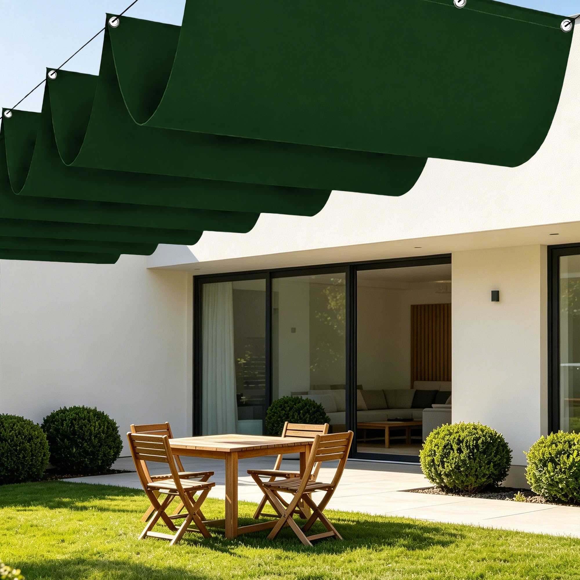 Voile d'ombrage imperméable et anti-UV pour préserver la fraîcheur