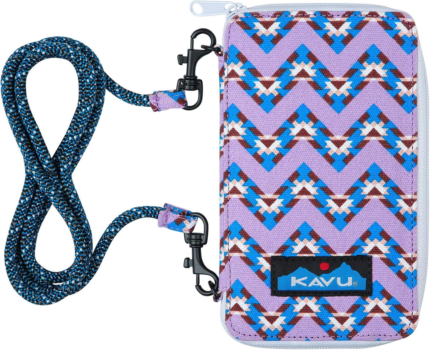 KAVU Go Time BiFold Clutch Wallet with Crossbody Rope