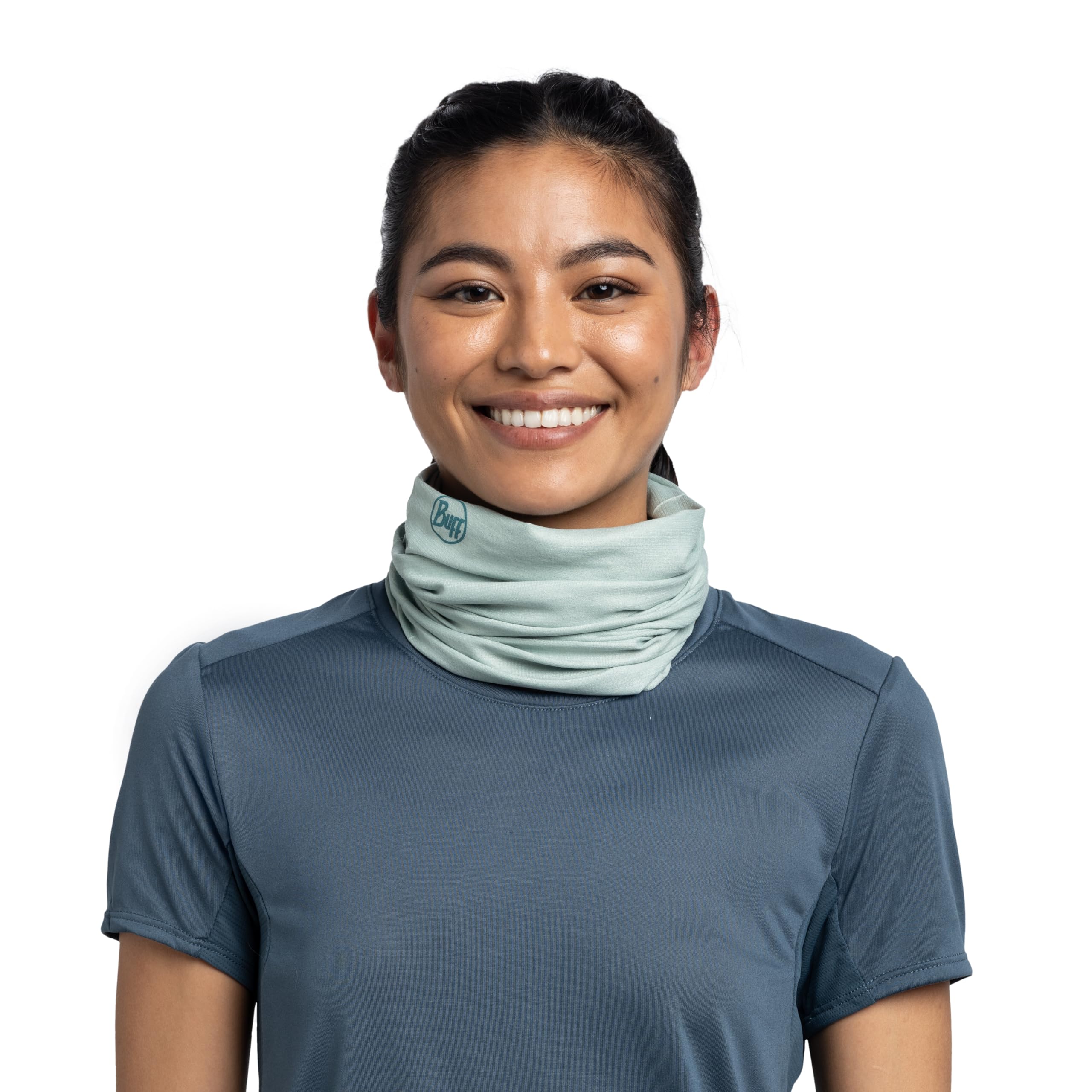 Buff®| Braga de cuello CoolNet UV® Insect Shield Hombre Mujer Adulto Flexible, Proteccion UPF50, Ligera, Elastica, Material Reciclado, Repelente insectos, Verano, Talla Única, Verde