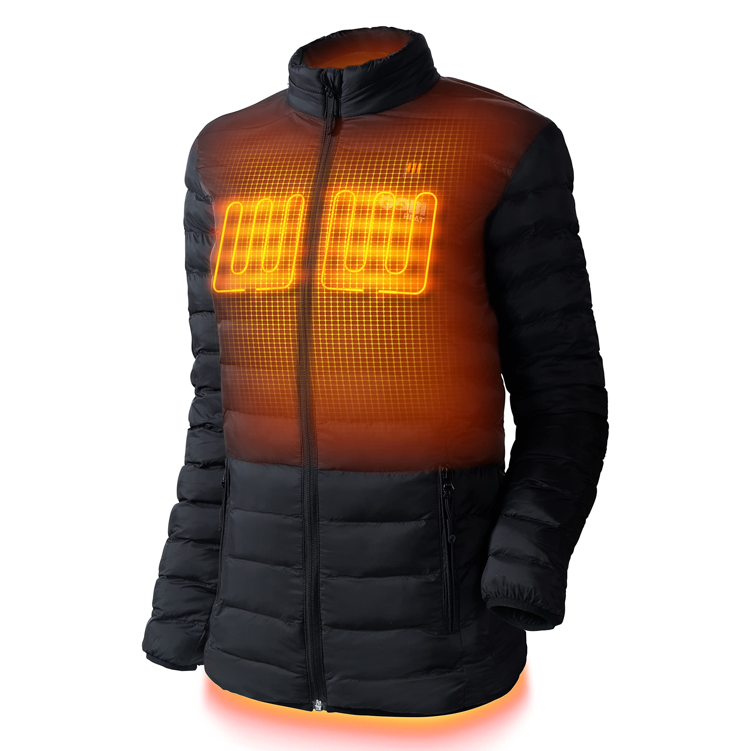 Wolf Women’s Puffer Heated Jacket - 9 hours of Heat | Battery and Charger Included , Size XXL