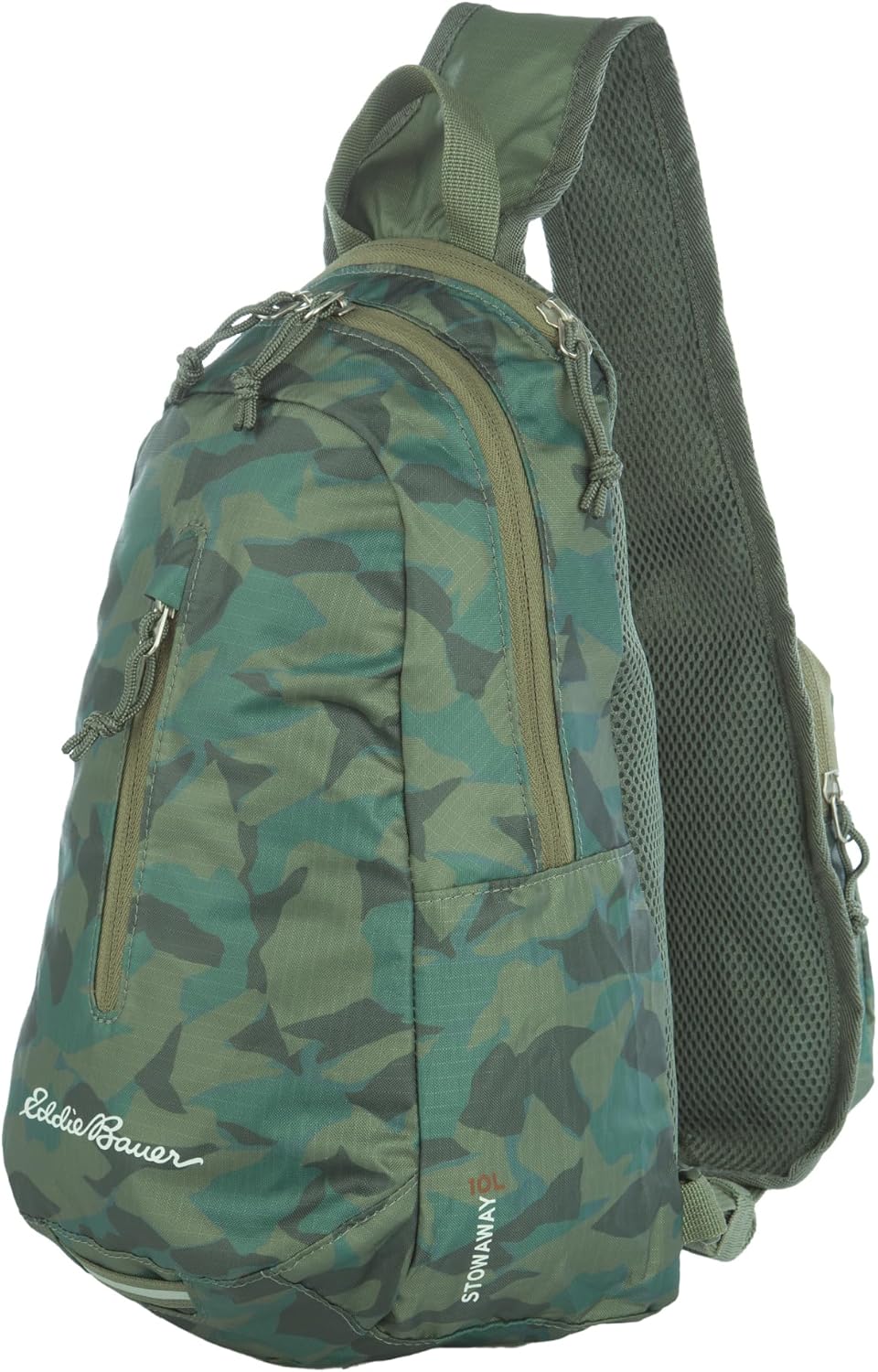 Eddie Bauer Stowaway Packable Sling Bag | Travel | Outdoor | Lightweight | Compact | Ripstop Nylon, Sprig Green-10L - Image 4