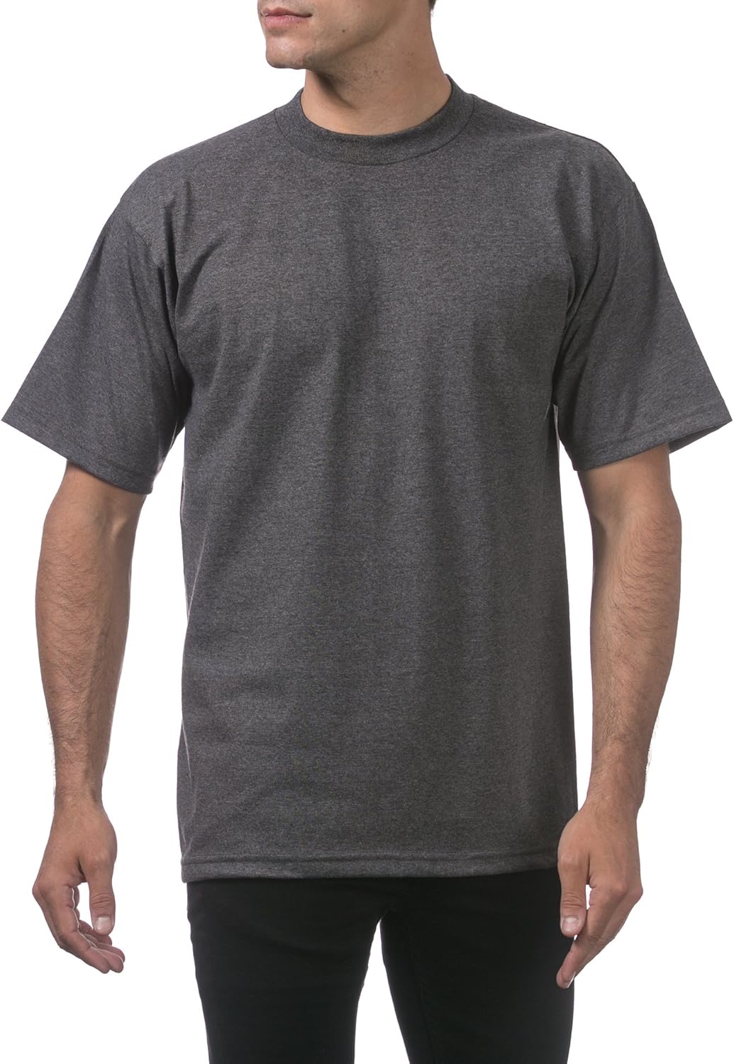 Pro Club Men's Heavyweight Cotton Short Sleeve Crew Neck T-Shirt - Image 3