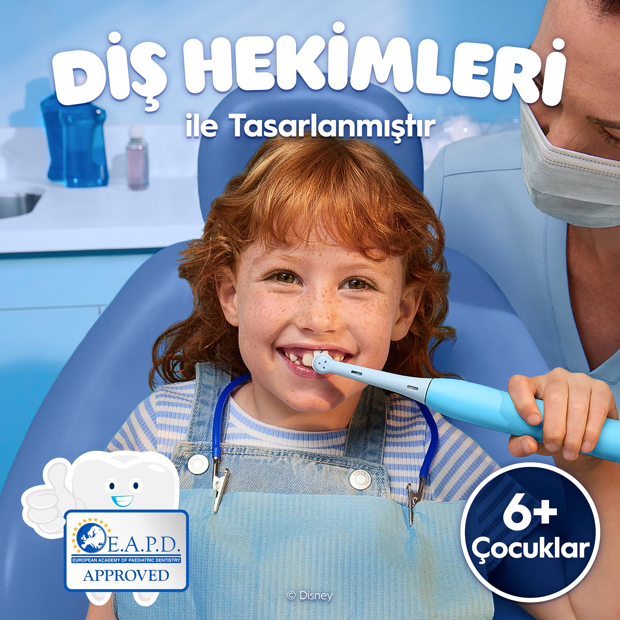 Oral-B iO Kids 6+ Stitch - Spazzolino da denti di ricambio, 4 pezzi