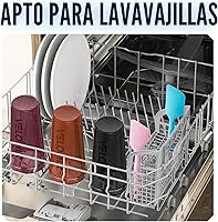 Vista 5 de VELOMIX -Paquete de 6 - Botella mezcladora de proteínas de 28 onzas para mezclas de proteínas - 6 batidores de alambre Vasos agitadores a prueba