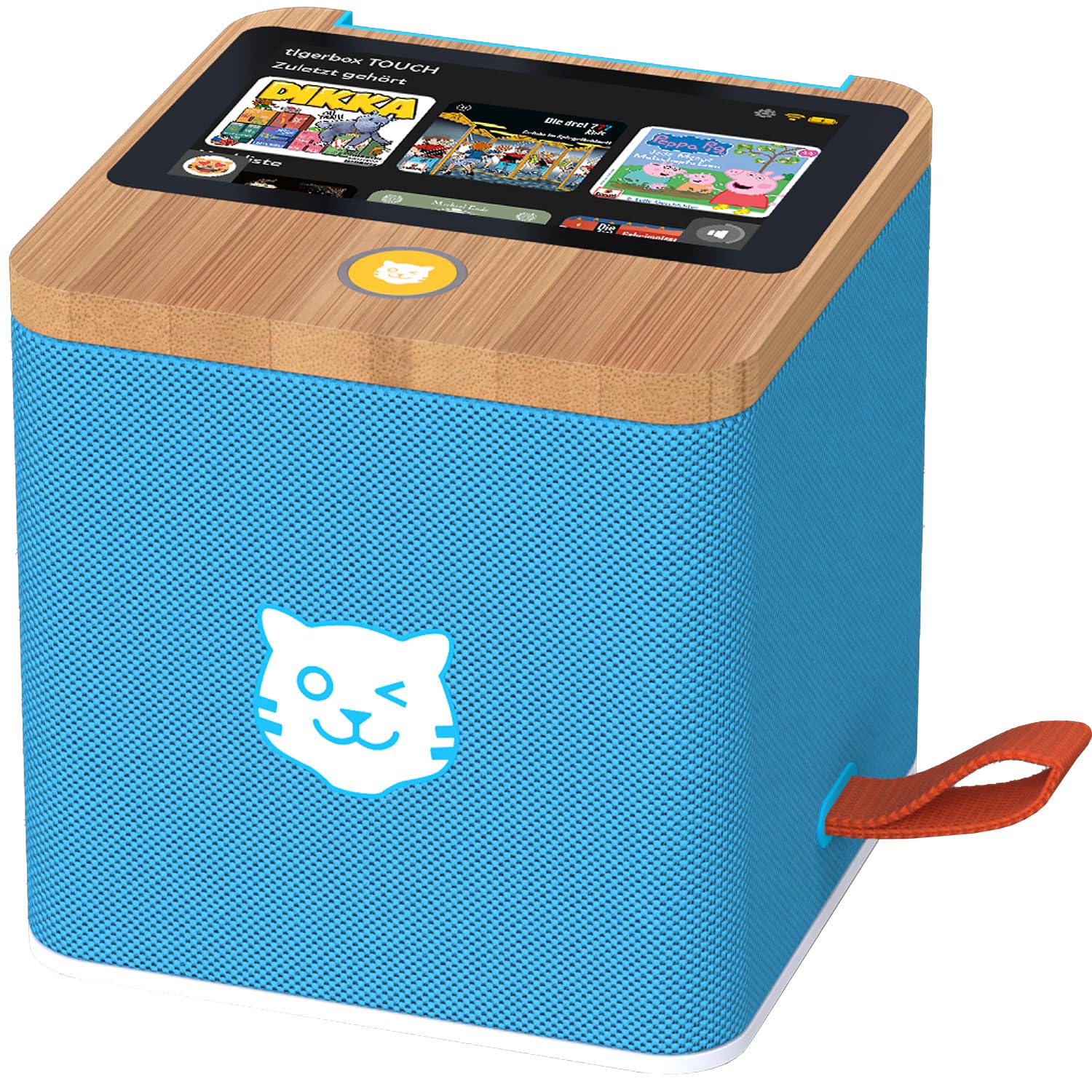 tigermedia tigerbox Touch Plus blau | Streaming-Hörbox für Kinder | Stereo-Klang | Farb-Touchdisplay | Hörspielbox mit Nachtlicht | Bluetooth-Kopfhöreranschluss | extra starker Akku
