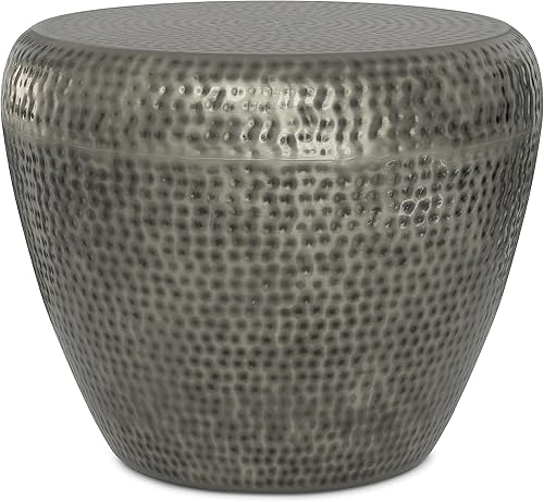 Miniatura 20 de SIMPLIHOME Preston - Mesa auxiliar de metal industrial moderna de 22 pulgadas de ancho en cobre antiguo, totalmente montada para la sala de estar y