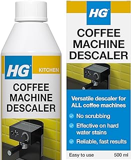 HG Coffee Machine Descaler, Tough Scale Remover for Espresso & Pod Machines – 500ml