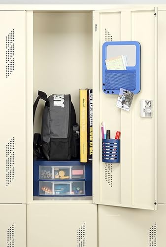 Miniatura 2 de Organizador de casillero de herramientas para la escuela, 2 separadores de cajones extraíbles, cajones de almacenamiento ajustables para joyas,