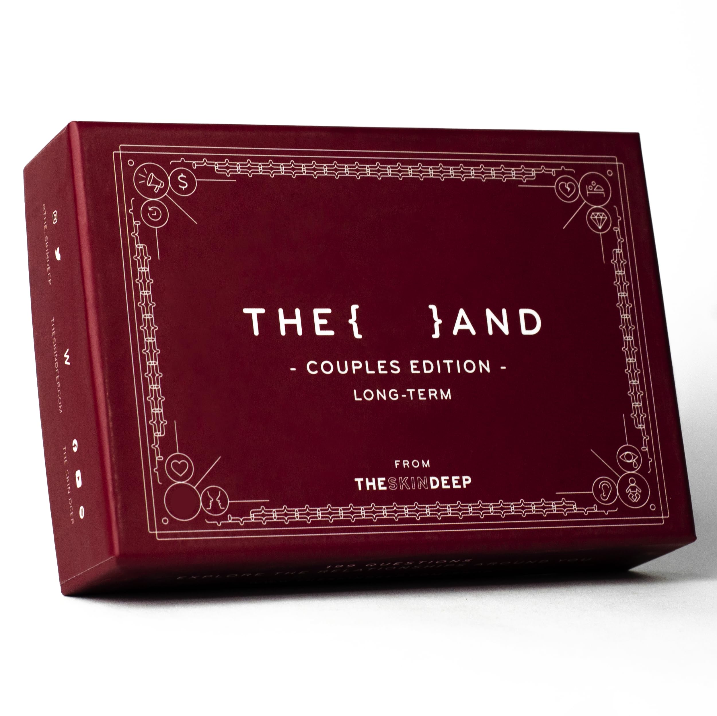 Long Term Couples Edition - 199 Meaningful Conversation Cards for Couples - Questions to Reconnect & Deepen Relationships - Couples Card Game to Reflect & Rediscover Love by The Skin Deep