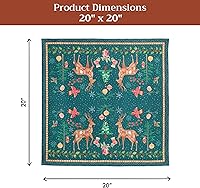 Vista 30 de Maison d' Hermine - Juego de 4 servilletas 100 % de tela de algodón lavable, decorar o regalar, hogar, cocina, comedor, fiestas de cóctel