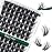 Lash Clusters 96pcs Individual Lashes D Curl 18mm Eyelash Clusters KEYYOU Volume Wispy Lash Extension Soft&Comfortable Easy DIY at Home(Y22,D-18mm)