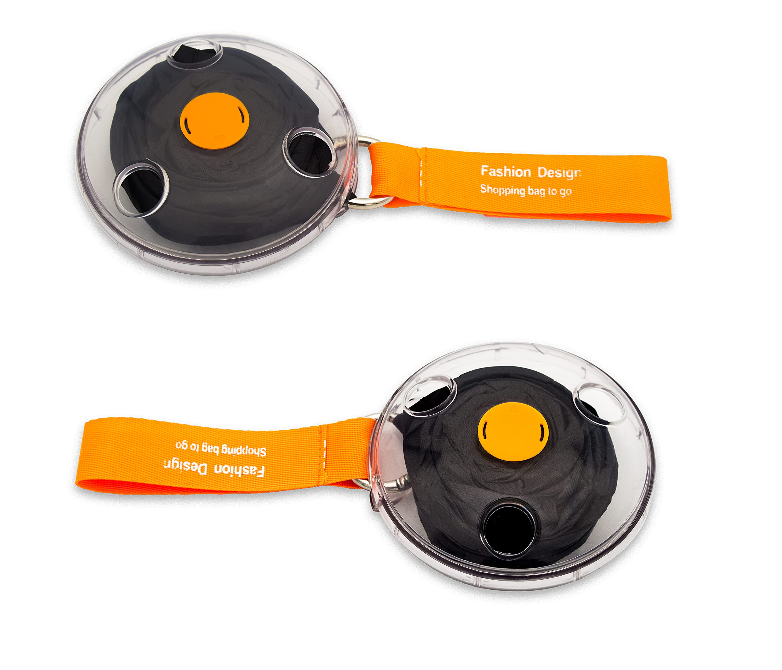 XINYIDAO Reusable shopping bags folding environmental protection shopping bags small disc stretch storage for supermarket shopping grocery shopping Black, 4.71