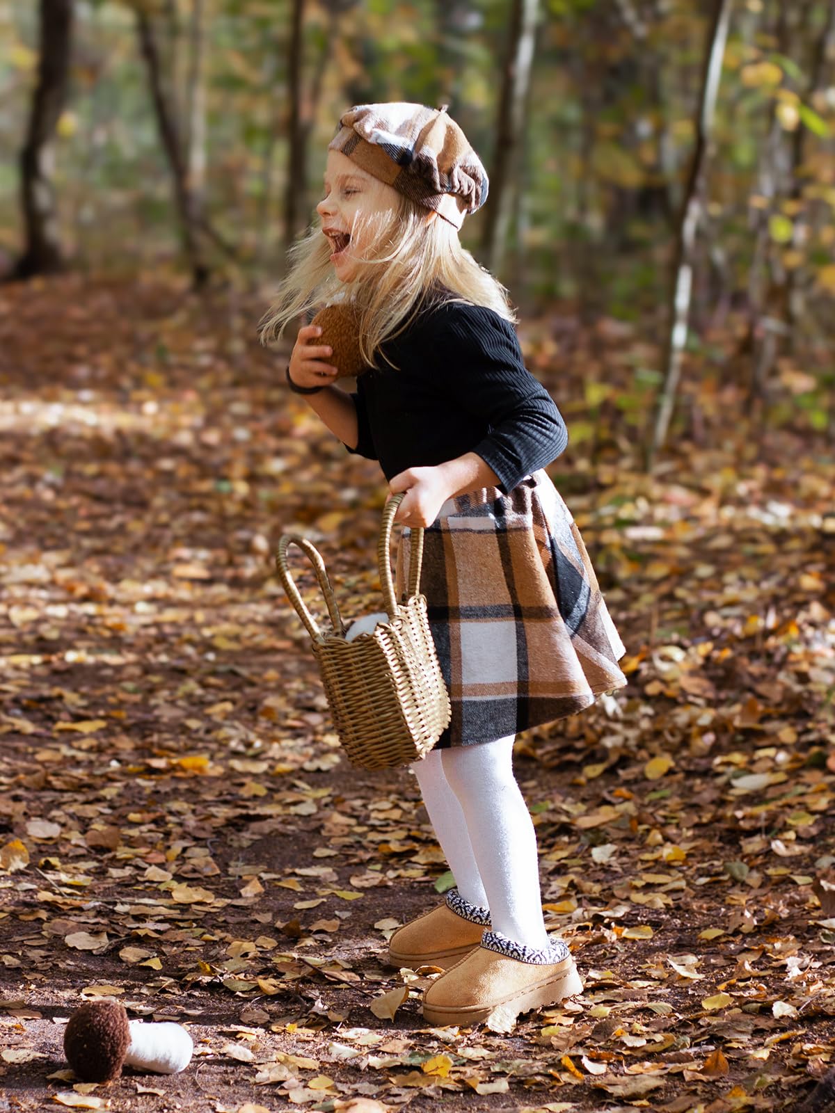 Miipat Kleinkind Mädchen Kleidung Set Mädchen Outfits Set Lange Ärmel Pullover Tops mit Mini Rock Sets Frühling Herbst Baby Bekleidungsets Mädchen Kleider