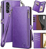 Vista 13 de XcaseBar for Samsung Galaxy A14 5G Wallet case with Zipper Credit Card Holder 【RFID Blocking】, Flip Folio Book PU Leather Phone case Shockproof