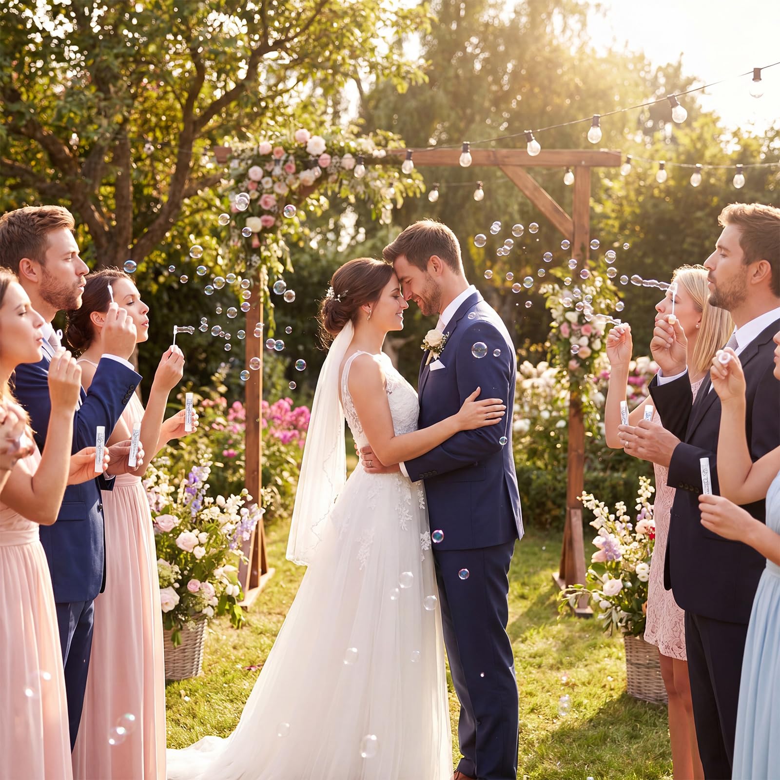 BBTO 30 Sets Gastgeschenk für Hochzeit Fächer Hochzeit Seifenblasen Freudentränen Taschentücher Seifenblasen Aufkleber mit Organzabeutel für Hochzeitsgäste Geburtstag Party Geschenk Tischdeko