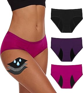 Sponsored Ad - YESWEL Period Underwear For Women, Leak-Proof Hipster, Brief, Heavy Flow, 3 Pack