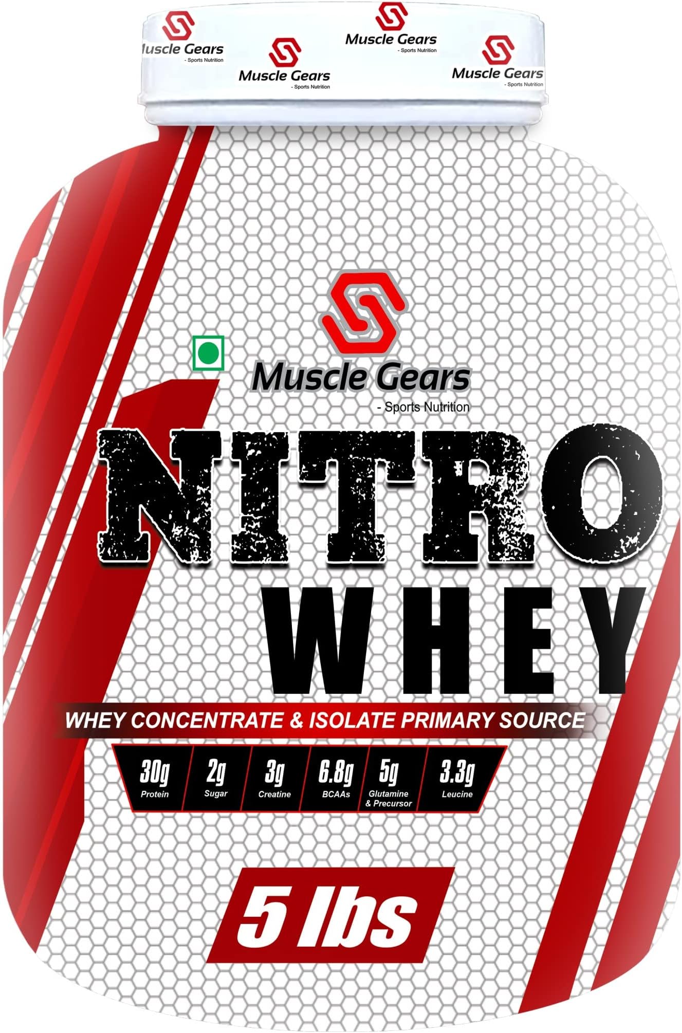 Muscle Gears Nitro Whey 5lbs Mango