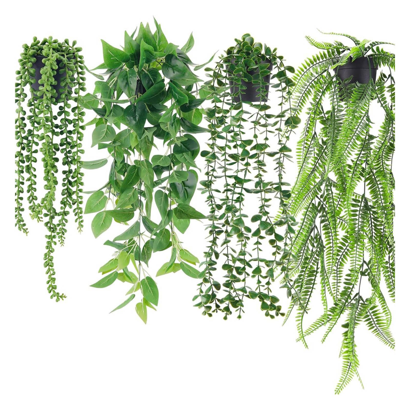 Kaeltsyn 4pcs Beautiful Eucalyptuses Branches Decorative Low Maintenance Plant for Tabletop or Wall Decoration Eucalyptuses Sprigs