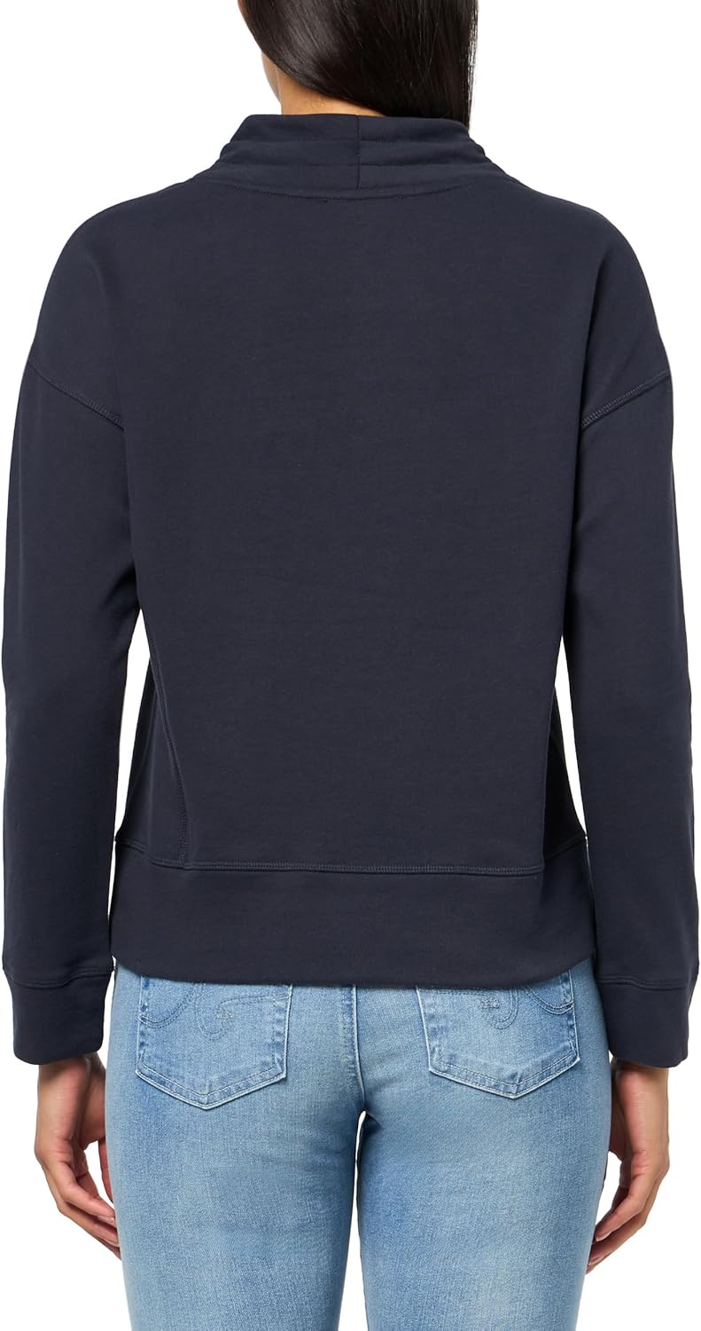 Nautica womens Long Sleeve Mock Neck Pullover Sweatshirt - Image 2
