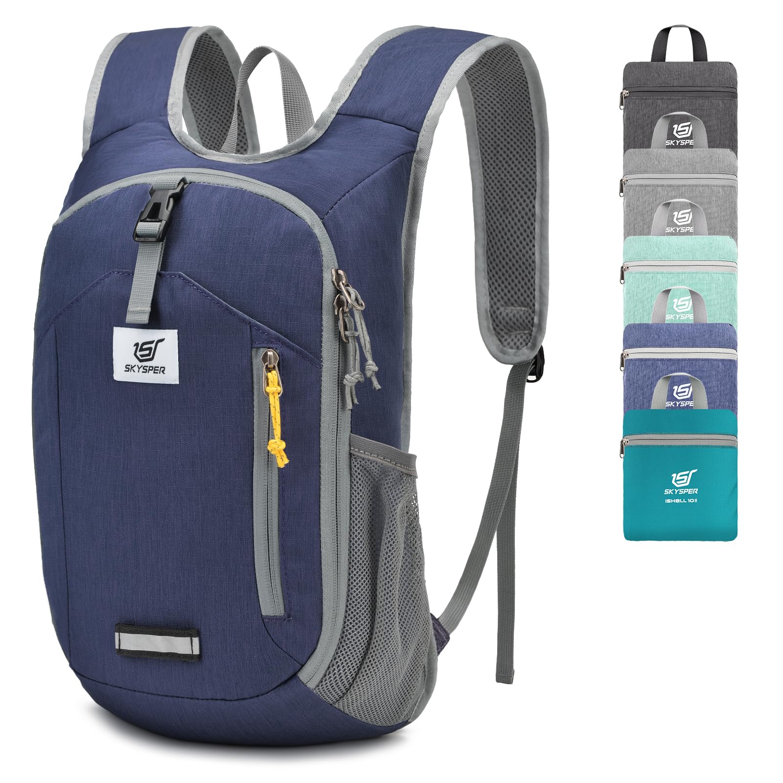 SKYSPER 10L Hiking Backpack Small Foldable Daypack Packable Lightweight Hiking Daypack Travel Day Pack for Women Men