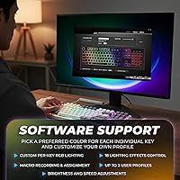 Vista 6 de TECWARE Phantom+ Elite 87 Mechanical Gaming Keyboard RGB LED Backlit Hot Swappable Wraith Brown Switches 87 Key TKL Layout Thocky Sound