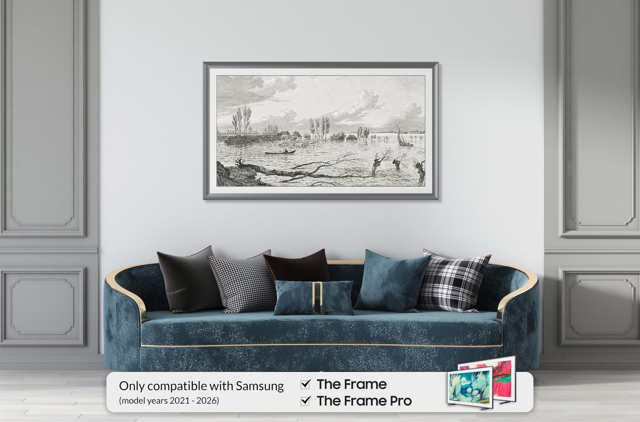 Corno Graphite Bezel Only per Samsung The Frame 55 Pollici - Dettaglio