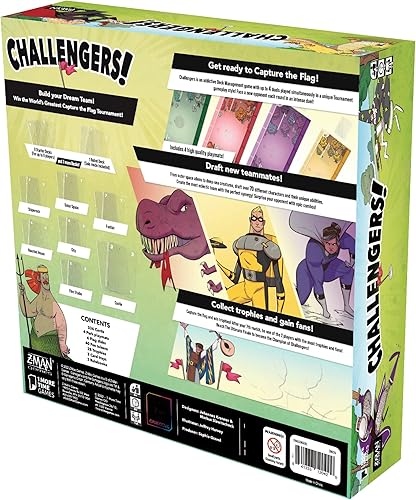Miniatura 3 de Juego de cartas Asmodee Challengers - ¡Reúne el equipo de tus sueños y captura la bandera! Juego de estrategia de gestión de mazos, divertido juego