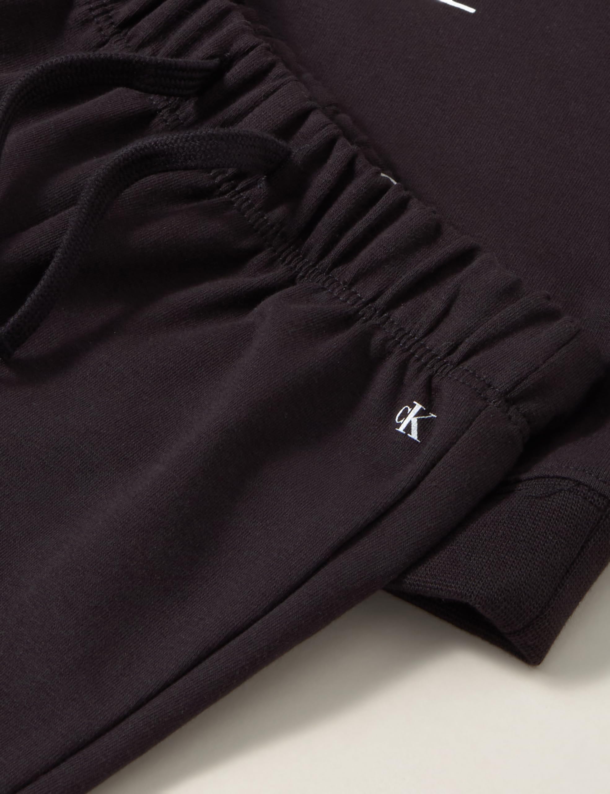 Calvin Klein Baby Set Monogram Sweatshirt und Jogginghose, Schwarz (Ck Black), 68