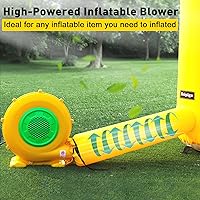 Vista 7 de Soplador de casa de rebote, soplador de aire de 370 vatios 0.5HP para inflable, ventilador eléctrico para gorila inflable, perfecto para objetos