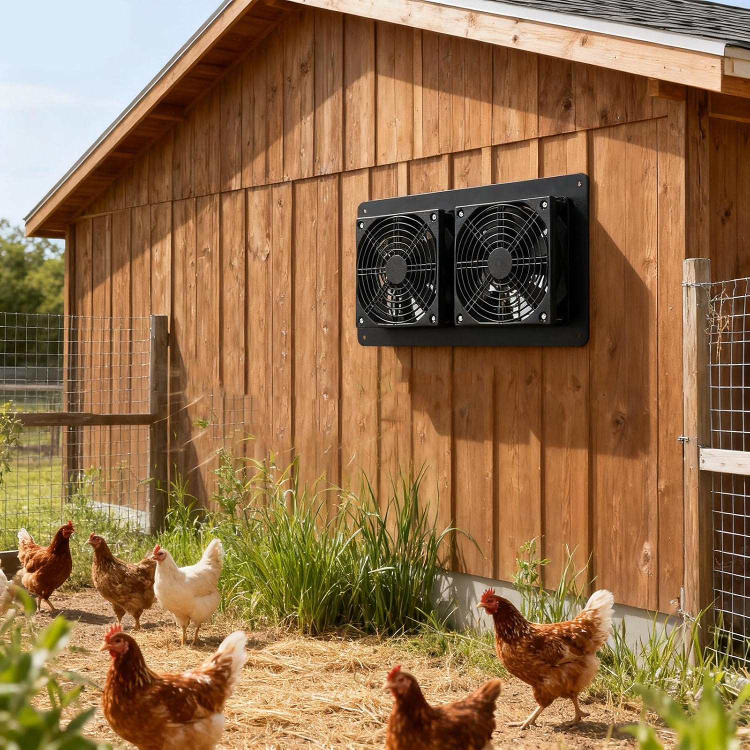 Solar Panel Ventilation Fan 15W Air Extractor for Sheds Barns Pet Houses Weatherproof & Easy Install Plate Kits Ventilation Shed