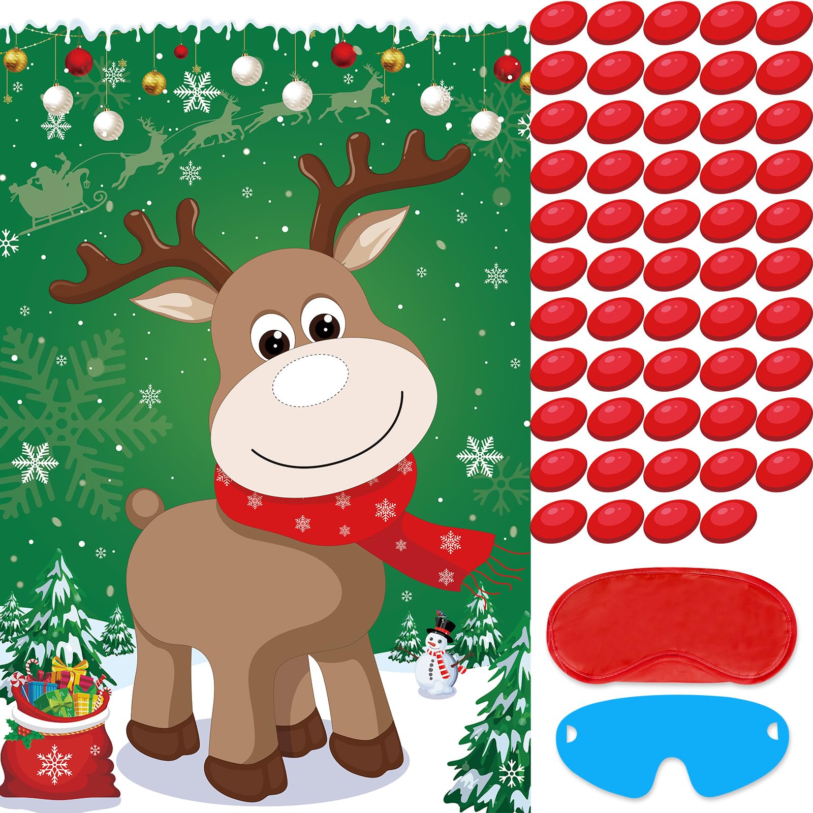 amazon-com-atiloy-pin-the-nose-on-the-reindeer-with-54pcs-red-nose-for-kids-family-pin-the-nose-on-the-reindeer-games-large-christmas-reindeer-poster-games-for-kids-christmas-party-games for Pin The Nose On The Reindeer Free Printable Amazon.com: Atiloy Pin The Nose on The Reindeer with 54PCS Red Nose for Kids Family Pin The Nose on The Reindeer Games, Large Christmas Reindeer Poster Games for Kids Christmas Party Games : for Pin The Nose On The Reindeer Free Printable