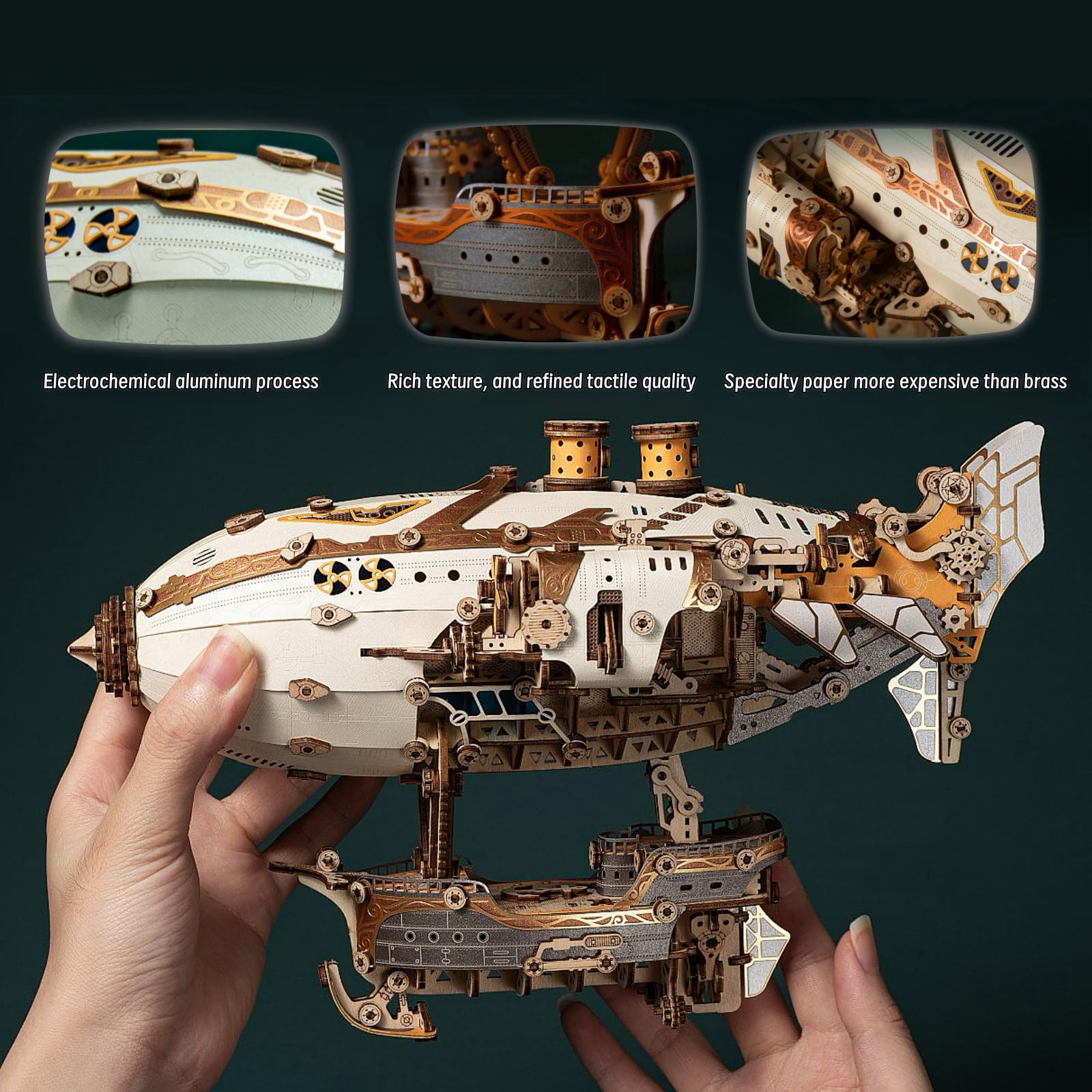 Amazon.com: Fantasy Airship 3D Puzzle Model – Victorian Steampunk