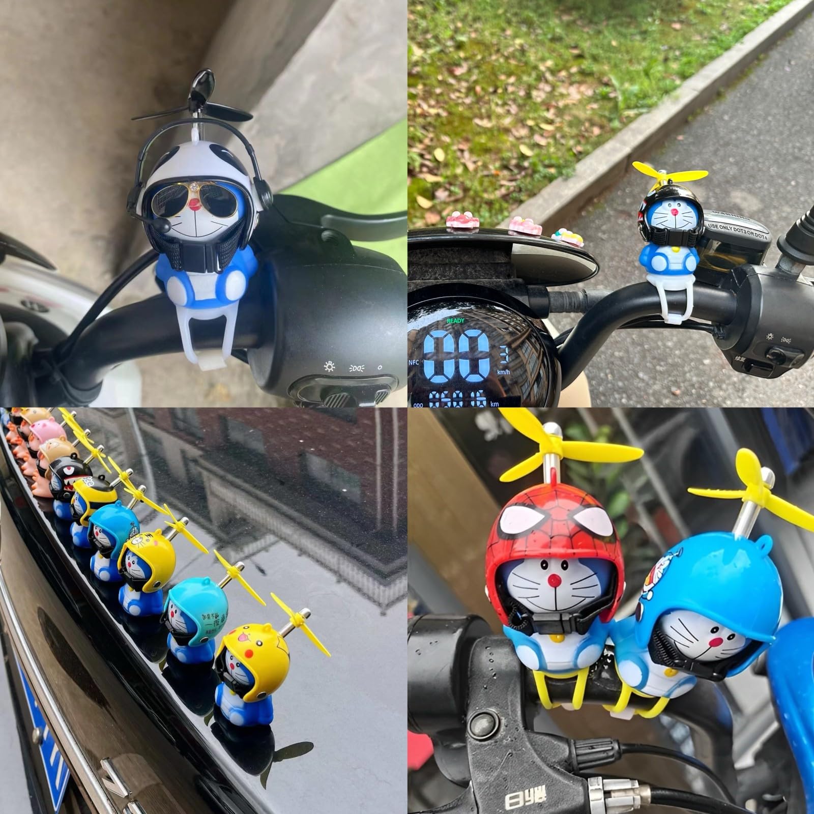 Duck Bike Bell, Kids Bike Bell, Rubber Doraemon Bicycle