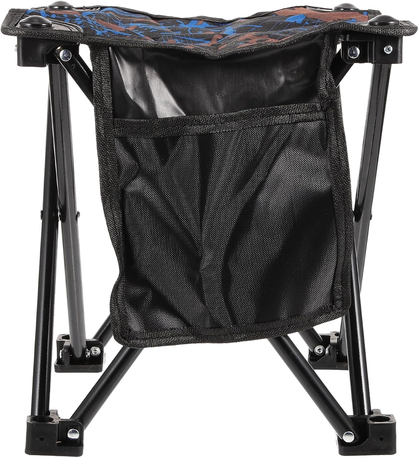 Hemoton Portable Folding Fishing Stool Large Blue Portable Camping Chair Multi-Functional Foldable Beach Stool Lightweight Outdoor Travel Seat for Hiking Fishing