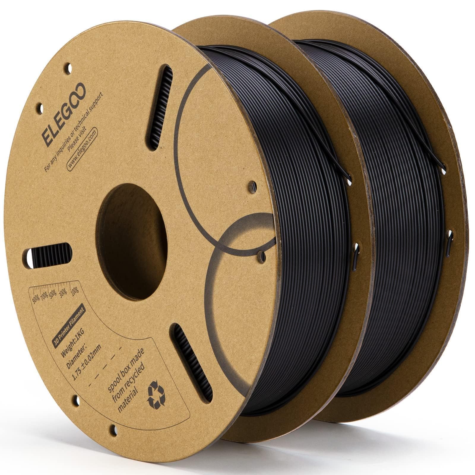 ELEGOO PLA Filament 1.75mm Black - 1KG -11 ELEGOO PLA Filament 1.75mm Black - 1KG -11