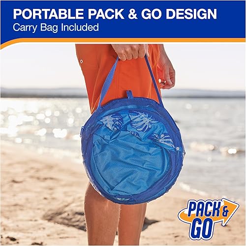 Miniatura 4 de SwimWays Elite - Piscina desplegable sobre el suelo, piscina para bebés con toldo y funda de transporte, piscina plegable para niños de 9 a 24