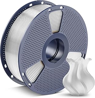 SUNLU PETG Filament 1,75 mm, weniger Stretching gute Schicht Haftung hohe Zähigkeit 3D-Drucker Filament 1,75 ± 0,02 mm, 1kg Spule (2,2 lbs), PETG Transparent