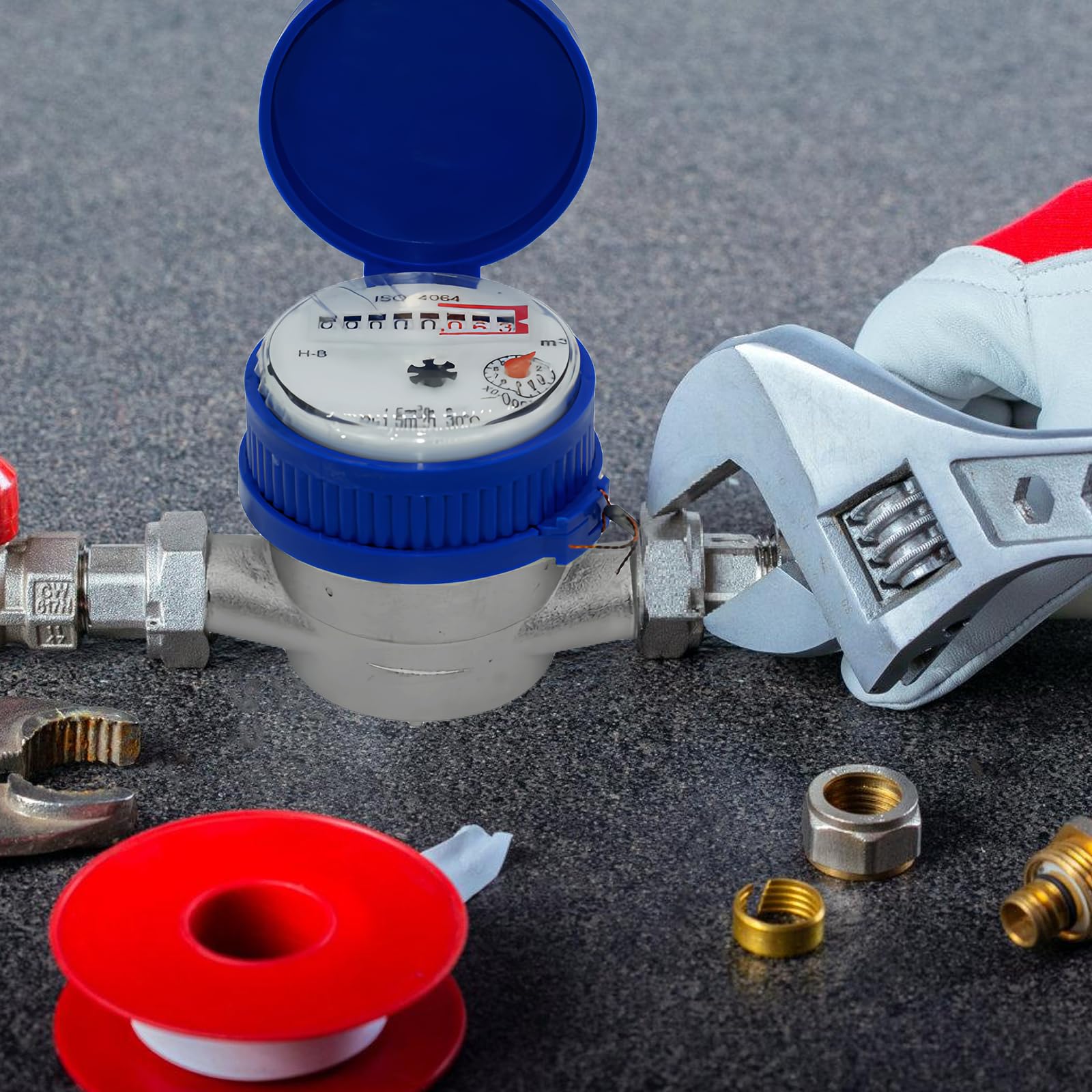 Eamber - Watermeter voor de tuin - groot meetbereik - eenvoudige