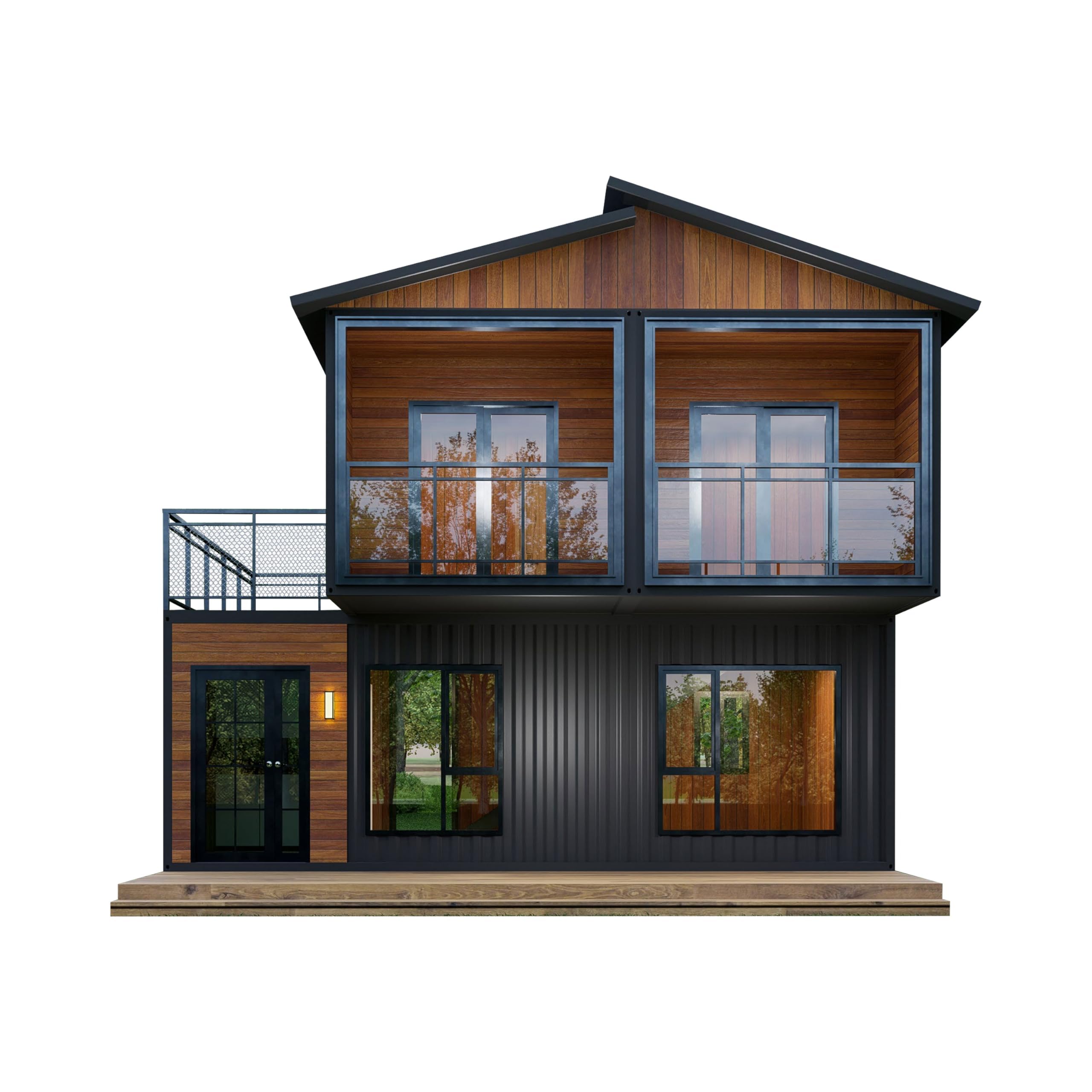 Amazon.co.jp: 2階建ての納屋の家、折りたたみ式プレハブ住宅、大人