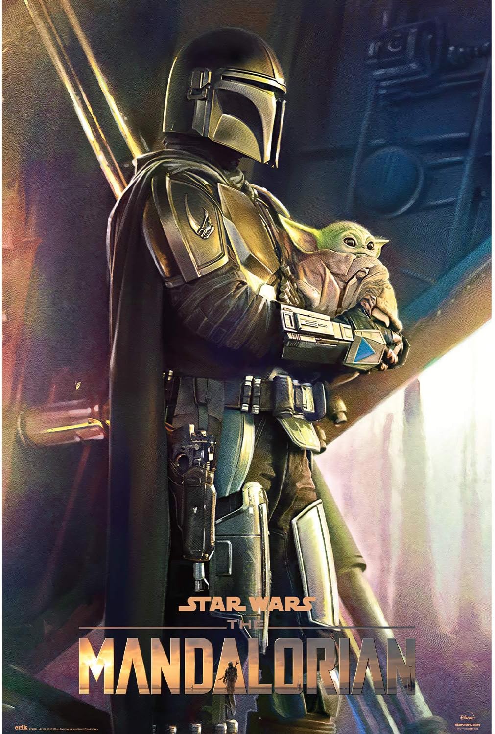 Grupo Erik Star Wars The Mandalorian Poster - Clan of Two Mando & Baby Yoda - 36 x 24 inches / 91.5 x 61 cm - Shipped Rolled Up - Cool Posters - Art Poster - Posters & Prints - Wall Posters