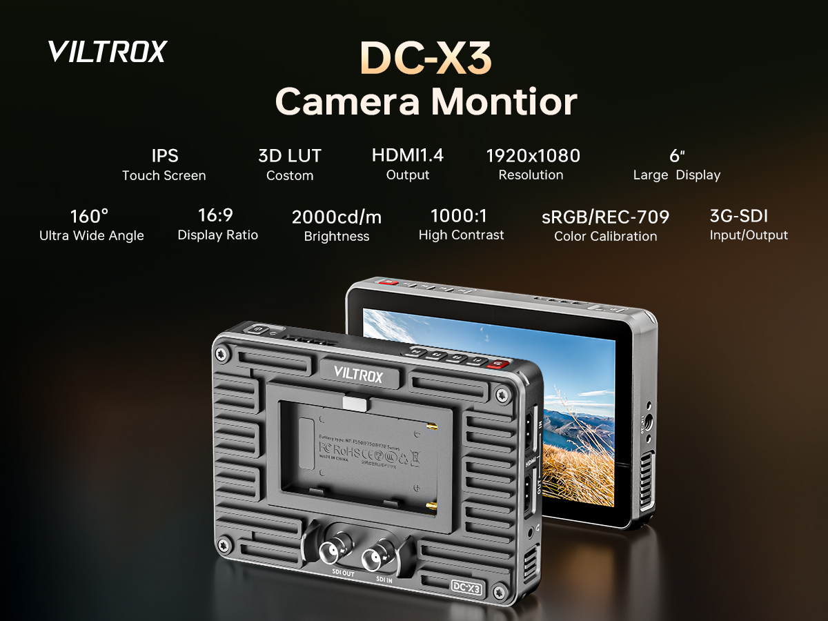 Amazon.com : VILTROX DC-X3 Touchscreen Camera Field Monitor, 6