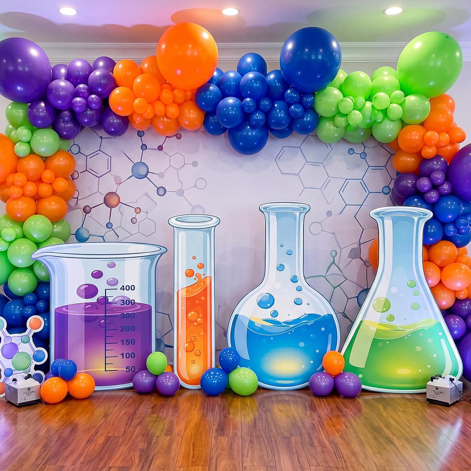 4 Pcs Science Lab Theme Party Decorations