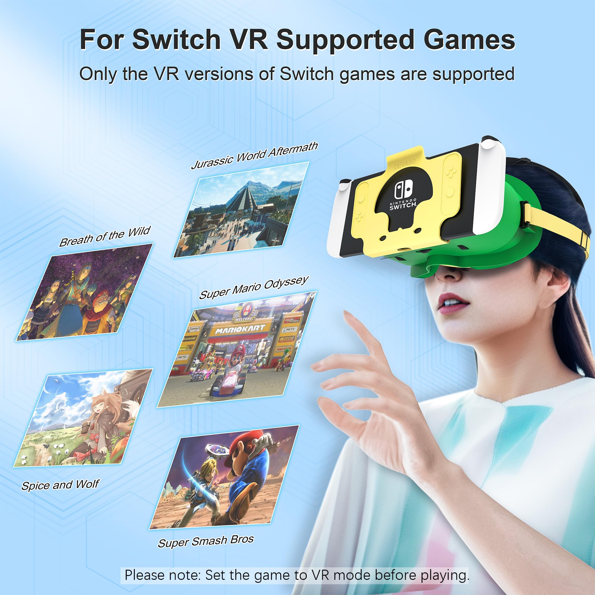 Devasoupgraded Vr Headset For Nintendo Switch And Switch Oled