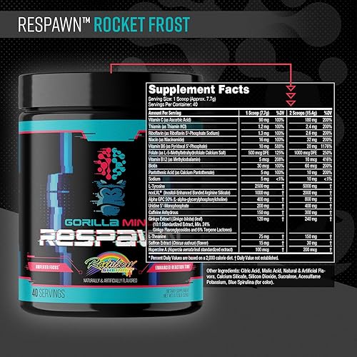 Vista 2 de Gorilla Mind Respawn (Bombsicle) - Suplemento avanzado para juegos para enfoque amplificado, tiempo de reacción mejorado y energía limpia